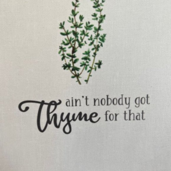 Ain't nobody got THYME for that! - Picture 1 of 4